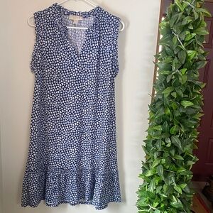 MICHAEL Michael Kors Navy and White Floral Dress